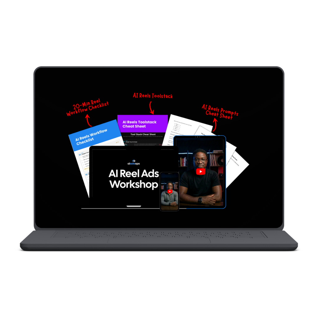 AI Reel Ads Workshop - Turn A Selfie Into High-Converting Talking Head Reel Ads In 20 Mins + Upsell